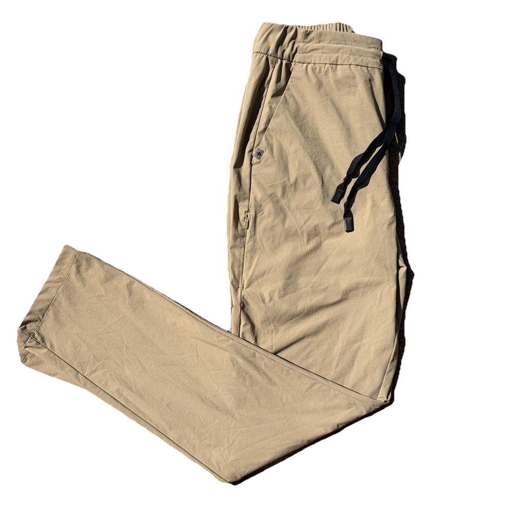 FIGS Women Scrub Drawstring Trouser Beige Pro Skinny Uniform Pants Medium TALL
